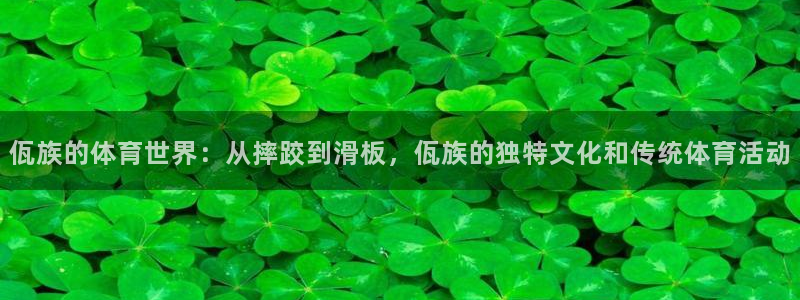 678体育：佤族的体育世界：从摔跤到滑板，佤族的独特文化和传统体育活动