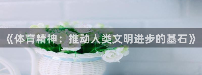 皇冠678体育：《体育精神：推动人类文明进步的基石》